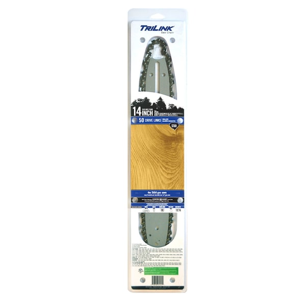 Trilink Bar & Chain Combo 14 inch Mini 3/8 LP .050 50DL for Homelite EL12 BM1501450-1074TL2 - main